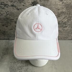 Mercedes-Benz Women’s Hat Pink White Baseball Cap Adjustable